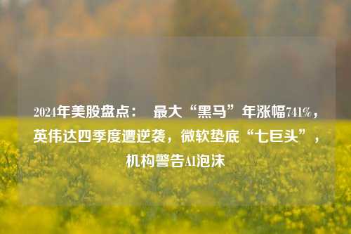 2024年美股盘点：  最大“黑马”年涨幅741%，英伟达四季度遭逆袭，微软垫底“七巨头”，机构警告AI泡沫