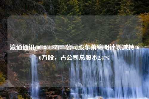 瀛通通讯(002861.SZ)：公司股东萧锦明计划减持460万股，占公司总股本2.47%